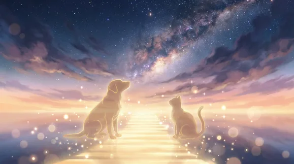 A soft path leading toward golden light — a gentle symbol of remembrance and farewell.